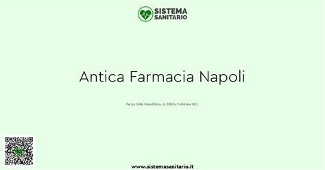 Antica Farmacia Napoli – Turno e Orario a Polistena .